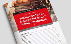 The rise of the G3 Rifle on the illicit market in Somalia. Cover page with G3 rifle and table of contents.