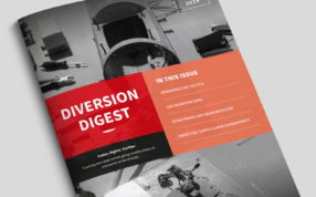 Cover of Diversion Digest Issue 6 - Faster, Higher, Further Tracking non-state armed group modifications to uncrewed aerial vehicles